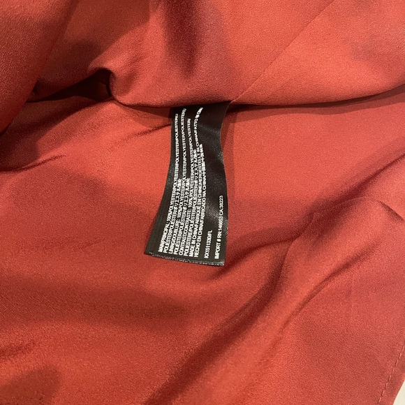 Keepsake medium sz midi floral burgundy sleeveless event classic gown dress - Picture 4 of 10